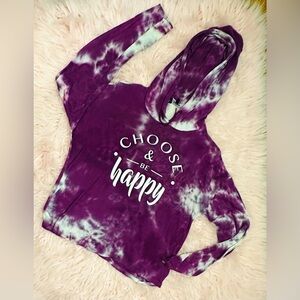 Purple lightweight hoodie- graphic design